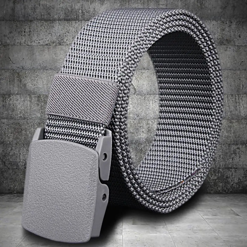 Men Belt Adjustable Exquisite Buckle Male Jeans Belt