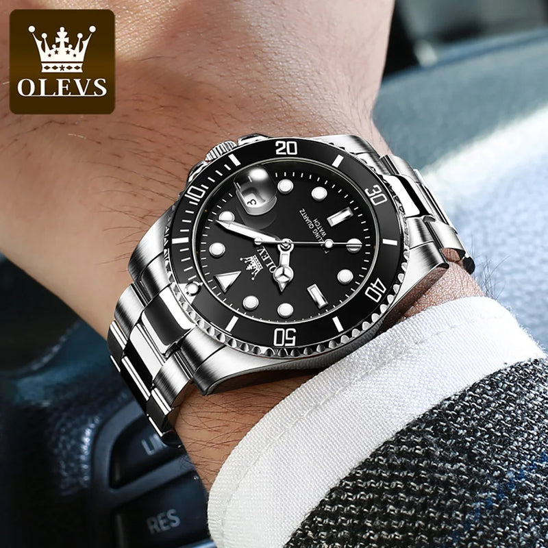 OLEVS Luxury Brand Watch for Men Waterproof