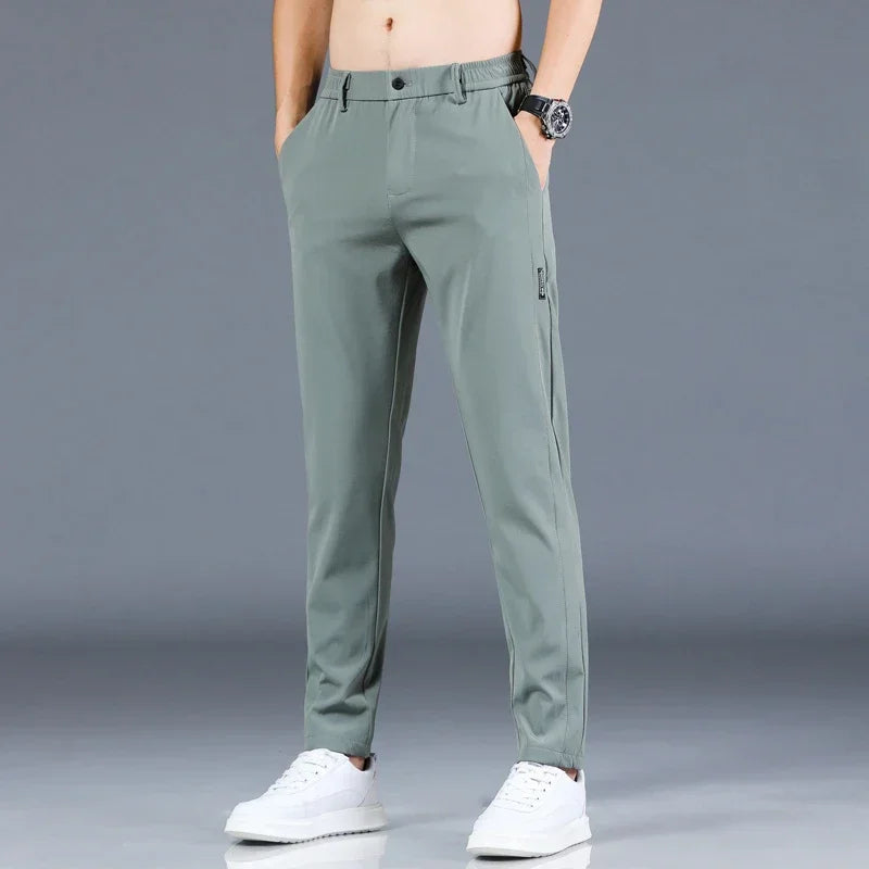 2024 Summer New Thin Ice Silk Stretch Men's Pants