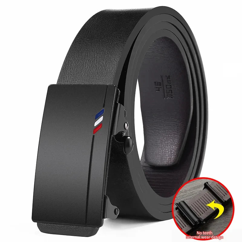 Belt men's high quality toothless automatic buckle Casual