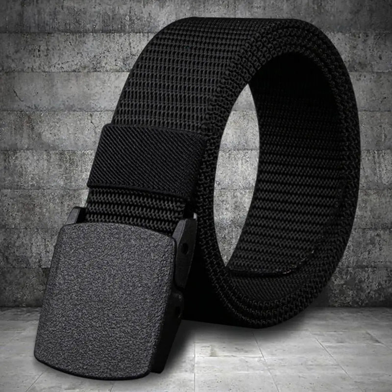 Men Belt Adjustable Exquisite Buckle Male Jeans Belt