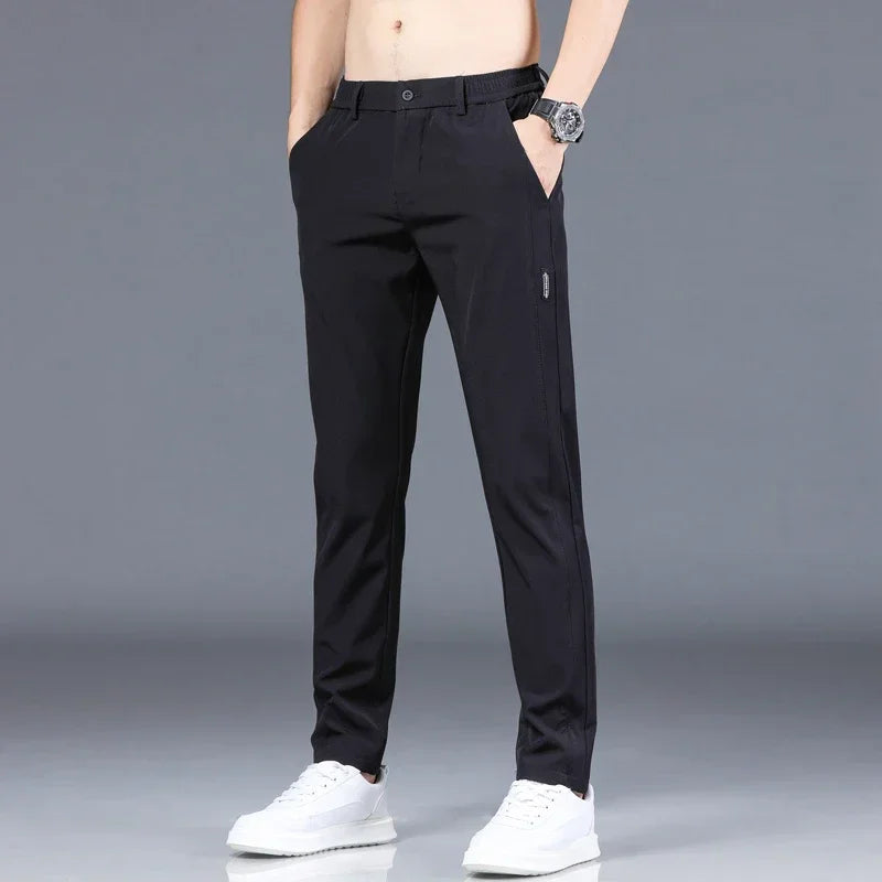 2024 Summer New Thin Ice Silk Stretch Men's Pants